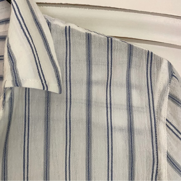 Club Monaco Striped Claudia Button-Up Shirt - Picture 5 of 8